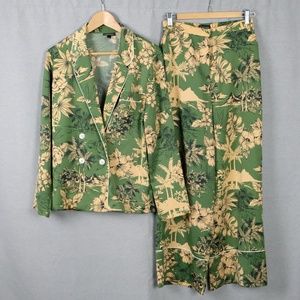 Topshop Tropical Pajama PJ Lounge Suit Set
